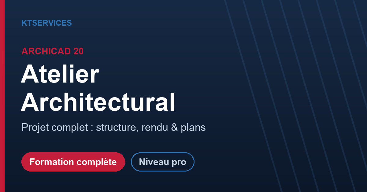 ArchiCAD 20 – Atelier Architectural : réalisez un projet complet – Image 2