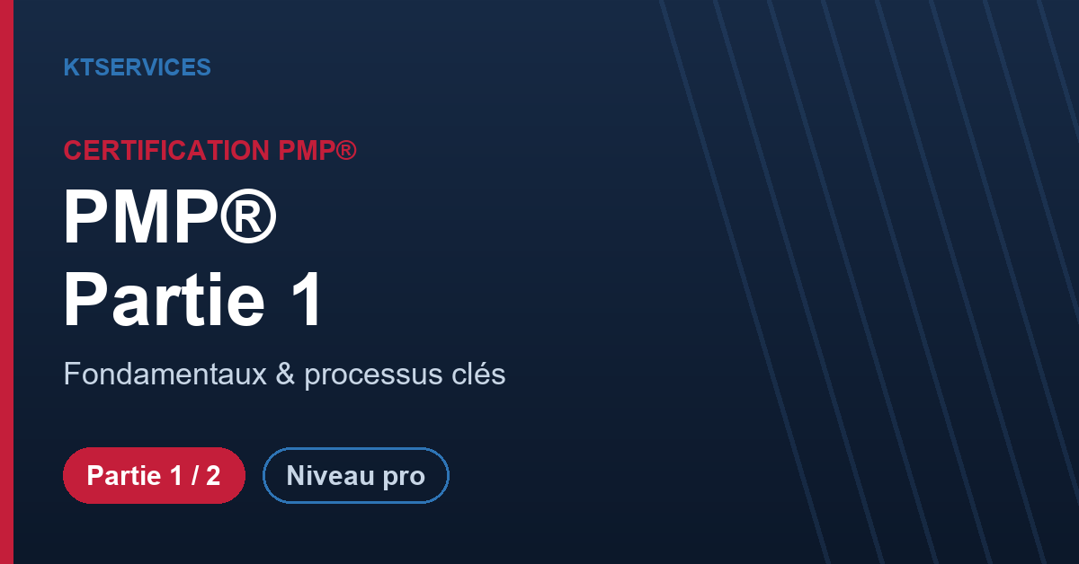 Certifiez-vous Chef de Projet PMP® – Partie 1 : Fondamentaux & Processus – Image 2