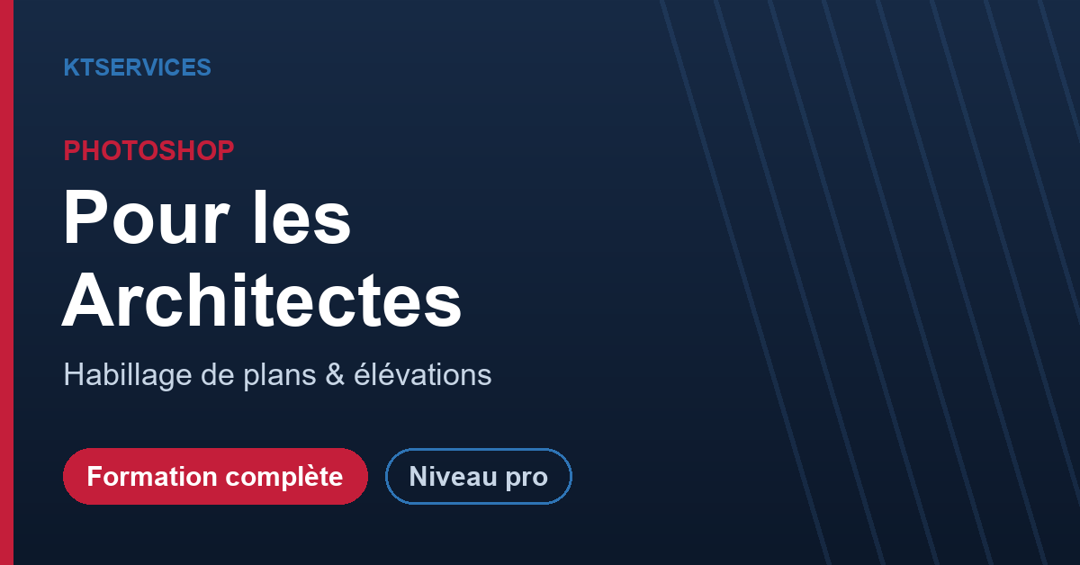 Photoshop pour les Architectes – Habillez vos plans et élévations – Image 2