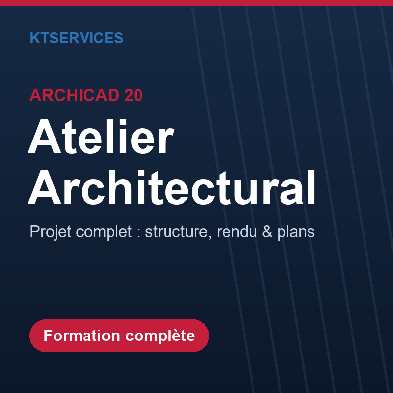 ArchiCAD 20 – Atelier Architectural : réalisez un projet complet