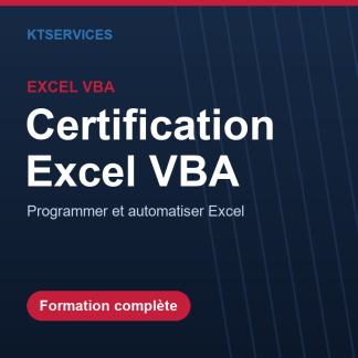 Certification Excel VBA 2023 : programmez et automatisez Excel