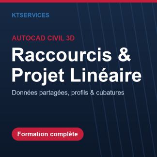 AutoCAD Civil 3D – Raccourcis aux données et projet linéaire