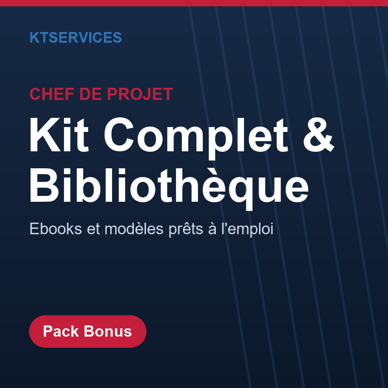 Le Kit Complet du Chef de Projet – Bibliothèque d'Ebooks & Modèles